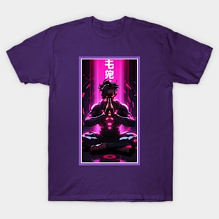 Anime Hero Power Meditation | Quality Anime Artwork | Anime Power Energy Meditation |  Manga Anime Art T-Shirt